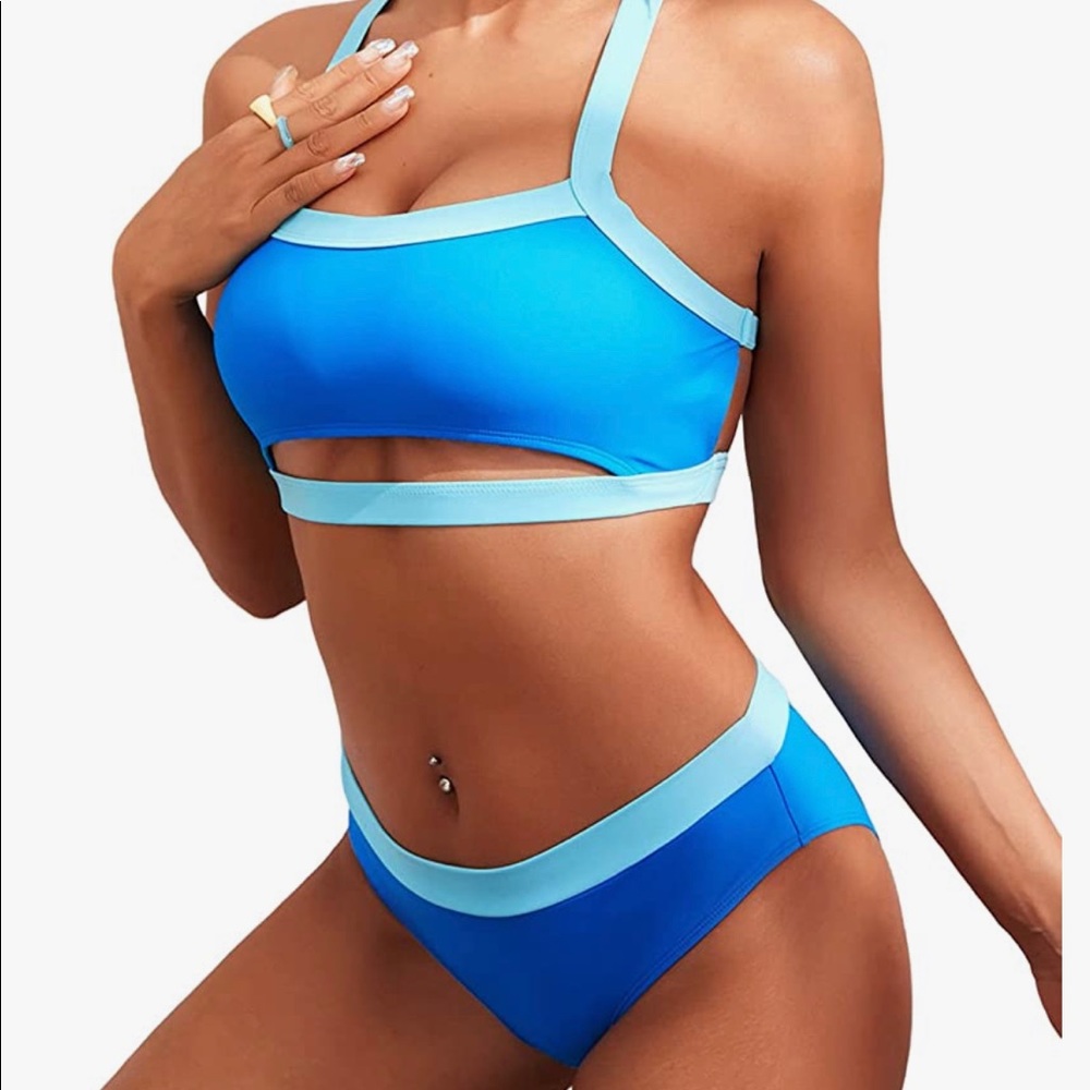 Blue bikini never worn